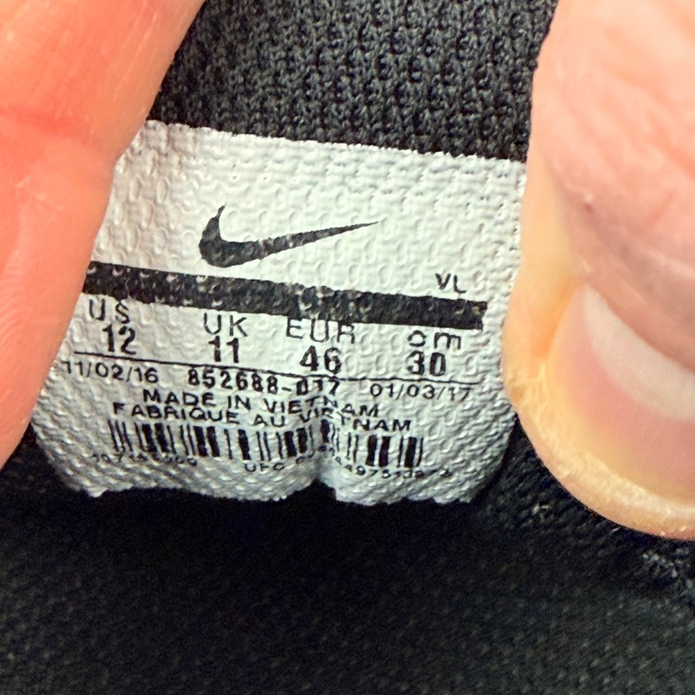 Nike Vapor Baseball‎ Cleats Mens 12 Black Yellow Low Top Ultrafly Keystone Shoes - Picture 10 of 10